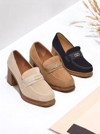 Royalfashion женские лоферы на блочном каблуке Evelay