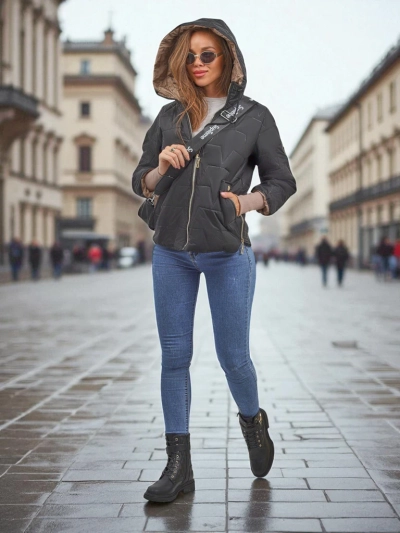 Silent Ridge Quilted Jacket wit Hood and Wrist Thingies