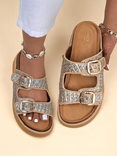 Royalfashion Женские шлепанцы на платформе Nora Woven