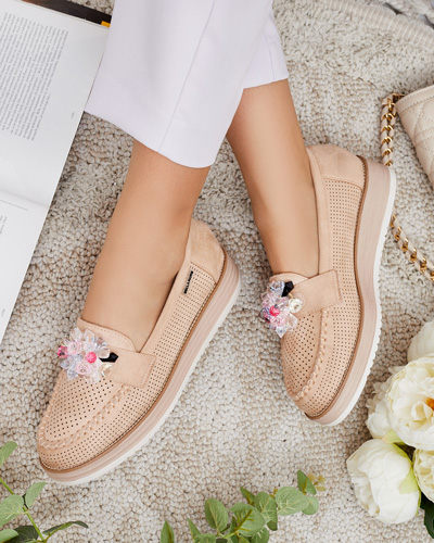 Royalfashion Mokasinai su spalvotais akmenimis Restea