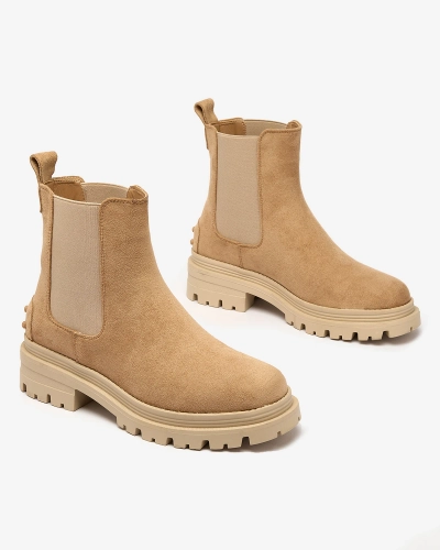 Royalfashion Женские утепленные сапоги верблюжьего цвета Comfy Walk