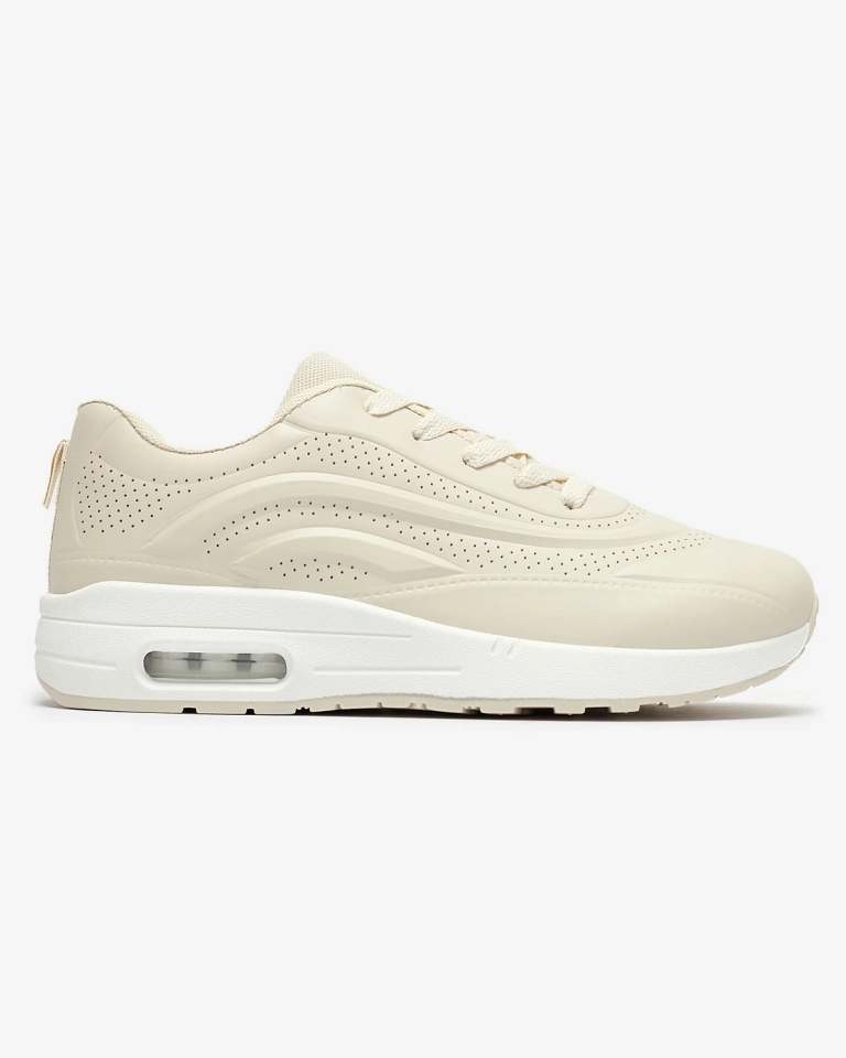 Ажурная женская спортивная обувь бежевого цвета Adetika - Обувь