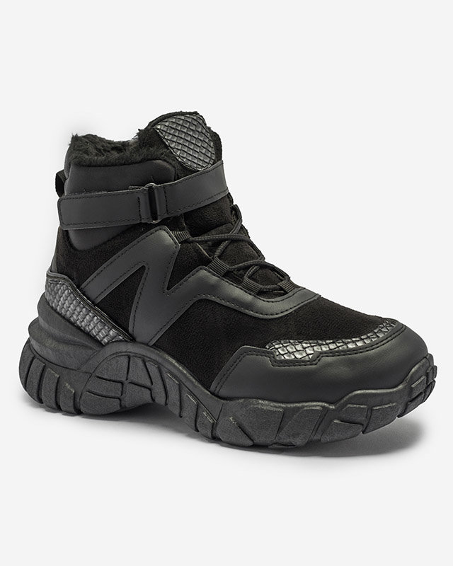 Черные женские утепленные сапоги-снежки Okraja - Обувь