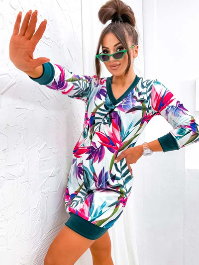 Royalfashion Женское мини-платье с оригинальным рисунком