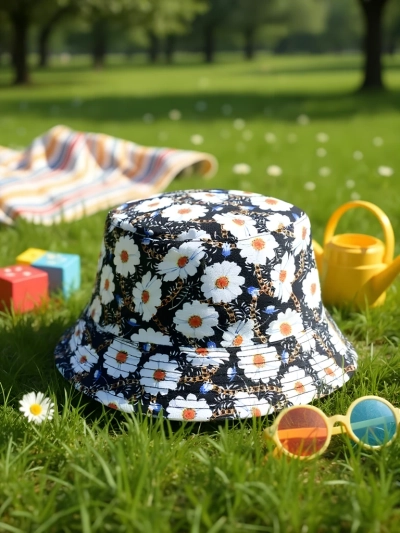 Royalfashion Vaikiška kibiro stiliaus kepurė „Color Splash Bucket“