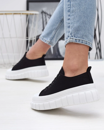 Черные спортивные кроссовки на платформе Daskko- Footwear