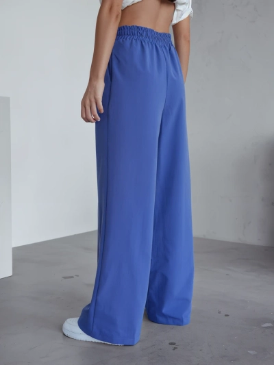 Royalfashion Широкие женщины брюки с складками