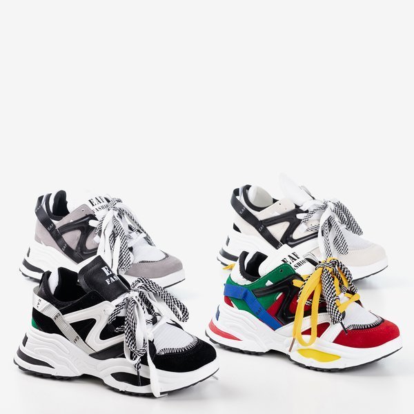 Бежевые женские кроссовки на толстой подошве Eafi - Обувь