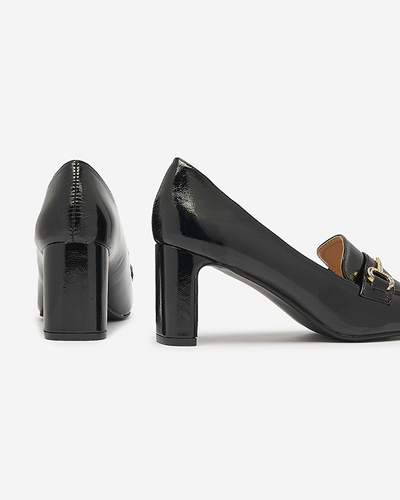 Черные женские насосы-мокасины Kolalic- Footwear