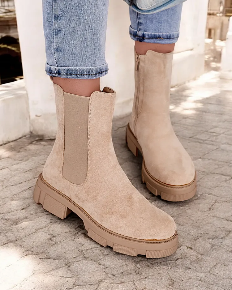 Женские ботильоны из экозамши Royalfashion Posinos