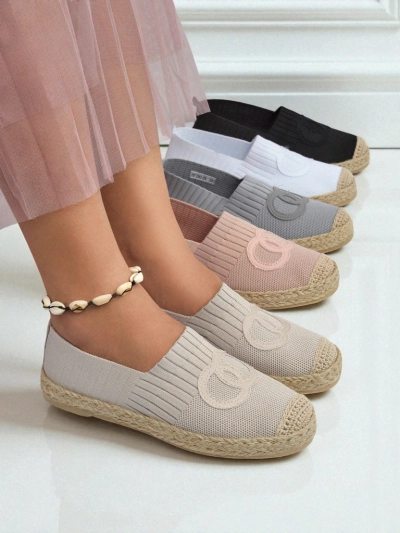 Aurelia Espadryle Royalfashion Бежевые – Плоские женские туфли без застежек