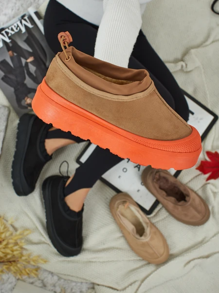 Женские кроссовки Flora Camel замшевые удобные на каждый день