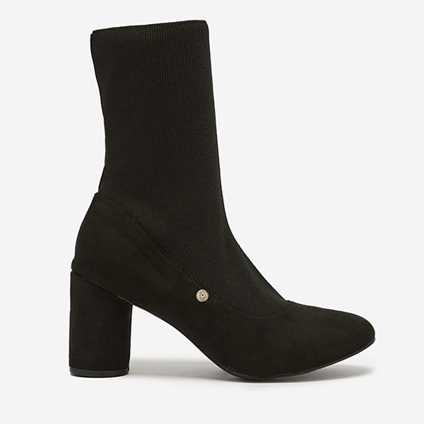 OUTLET Juodi moteriški batai su kojine Recios- Avalynė