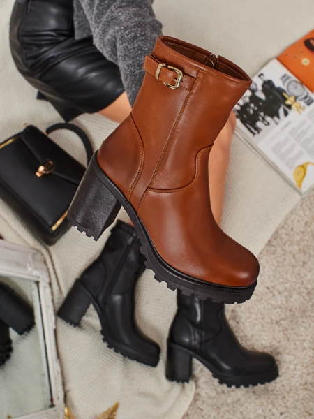 Женские ботильоны Sylvarra из экокожи на каблуке