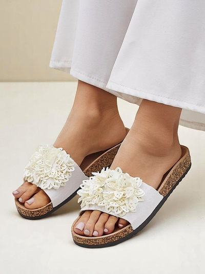 Royalfashion женские шлепанцы с маленькими цветочками Occes