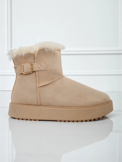 Royalfashion Krótkie buty a'la śniegowce damskie Aurelia Classico - zimowe sztosy!