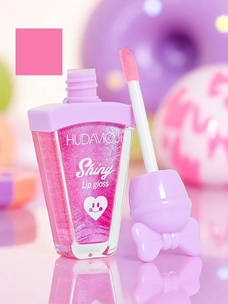 Lūpų blizgis su blizgučiais, spalva Violetinė