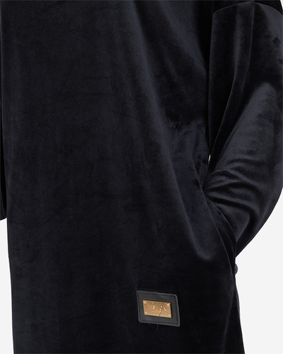 Moteriška tunika su kubiniu cirkoniu juodos spalvos - Drabužiai