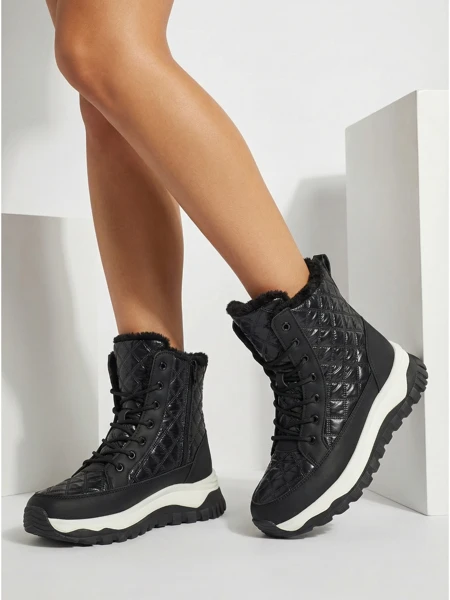 Moteriški dygsniuoti aulinukai a'la sniego batai Rimea