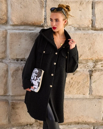 "Royalfashion" Moteriškas paltas a'la sheepskin