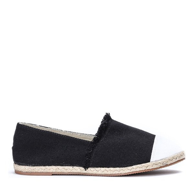 Czarno-białe espadryle Editha - Obuwie