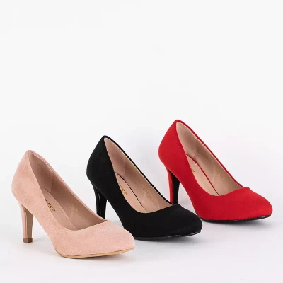 Порошковые туфли-лодочки OUTLET Classic на каблуке Hikka - Обувь