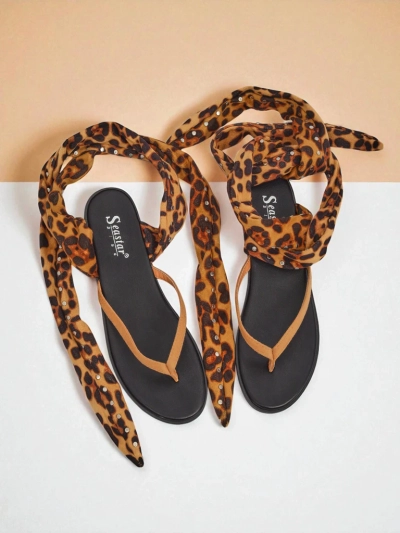 Royalfashion Женские шлёпанцы с декоративным ремнём Safari Sweet