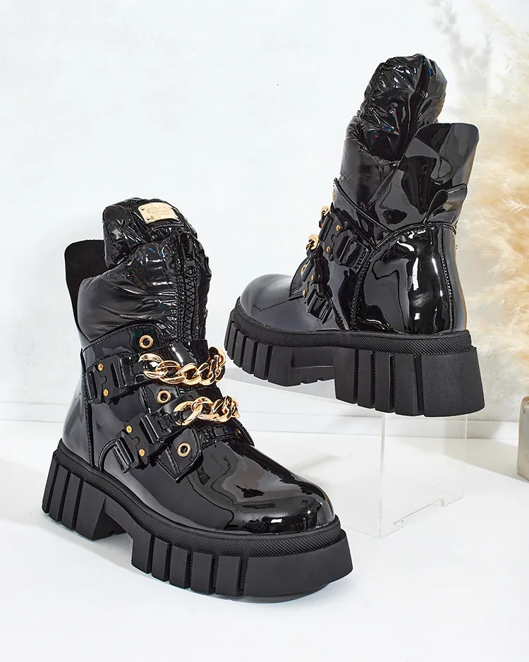 Royalfashion Women's Ebidef Chain Boots