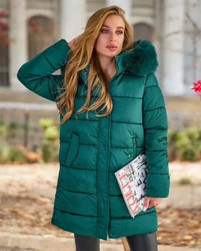 Женская стеганая зимняя куртка Royalfashion