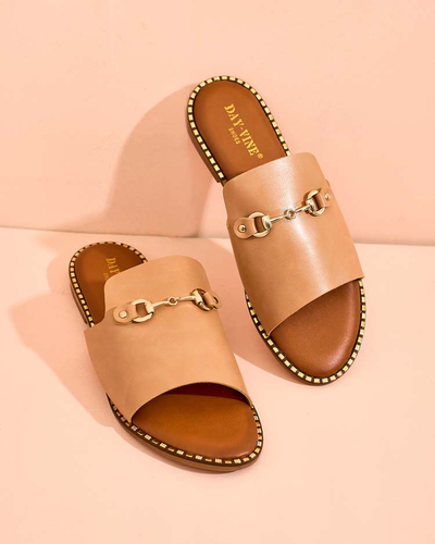 "Royalfashion" Moteriškos plokščiapadės šlepetės Ovib