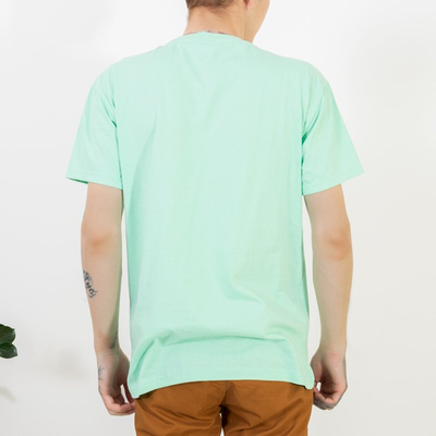 Мужская футболка с принтом в мятном цвете (Турция)