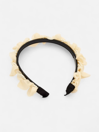 Royalfashion Headband: Ruffles & Pearls - Slayyy!