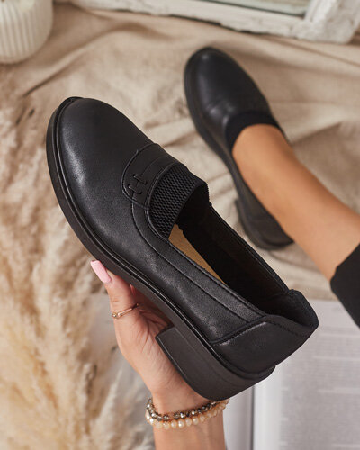 Juodi moteriški mokasinai Nasannae - Avalynė