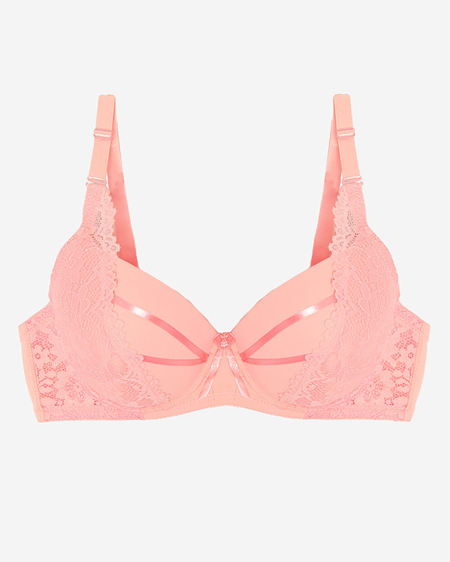 Rožinė paminkštinta liemenėlė – apatinis trikotažas