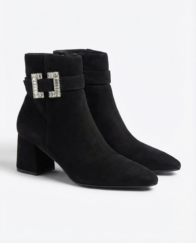 Royalfashion Juodi moteriški žemakulniai batai Masemart