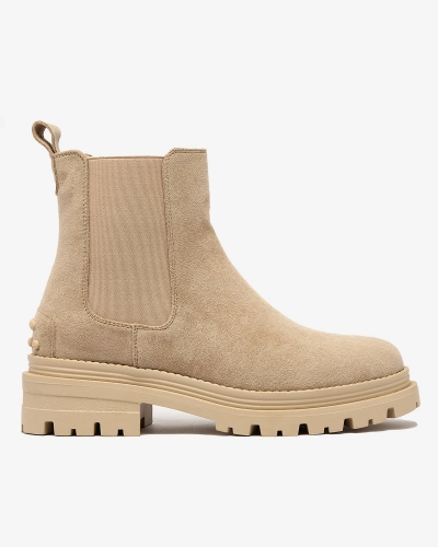 Royalfashion Бежевые женские утепленные ботинки Comfy Walk
