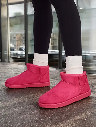 Женские короткие снежные ботинки Royalfashion a'la Hozis