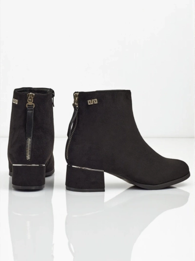 Женские ботильоны из эко-замши на каблуке-столбике Arshinea