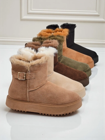 Royalfashion Krótkie buty a'la śniegowce damskie Winter Crest