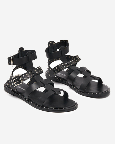 Royalfashion Black Taleris женские сандалии-гладиаторы
