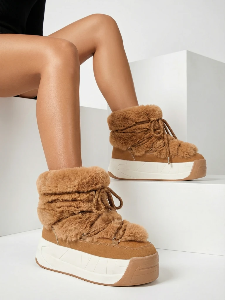 Женские снежные сапоги Royalfashion Rozuri