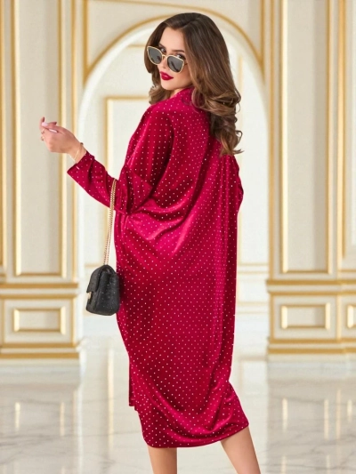 Royalfashion moterų suknelė su raukšlėmis