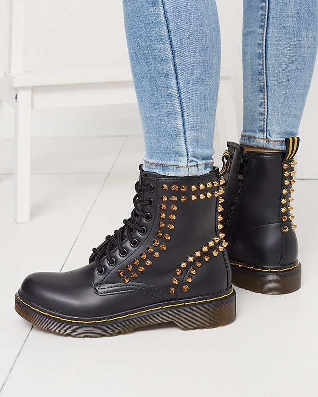 Черные женские ботинки-багги с шипами Operias - Обувь