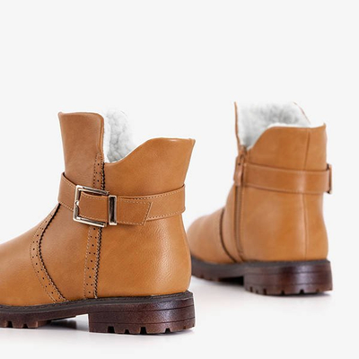 Коричневые пинетки с пряжкой Romula - Обувь