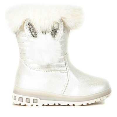 Bezowe śniegowce dziewczęce Snowdrop - Obuwie