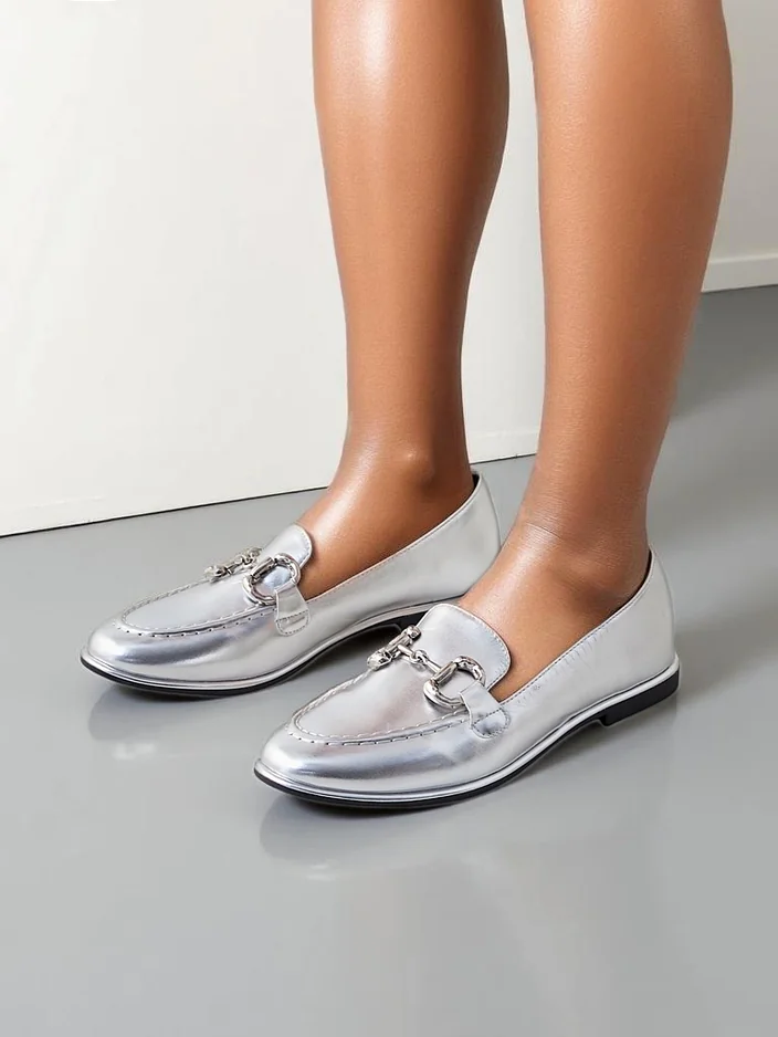 Royalfashion Женские мягкие лоферы Metalla