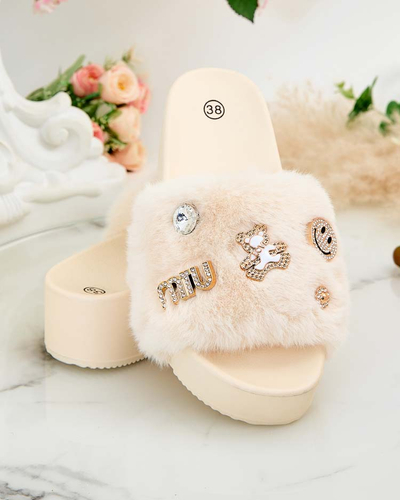 Royalfashion Женские шлепанцы на платформе Helimme