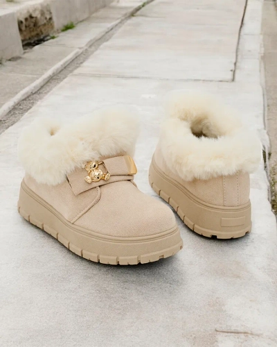 Royalfashion Женские короткие сапоги a'la snow boots Dobis