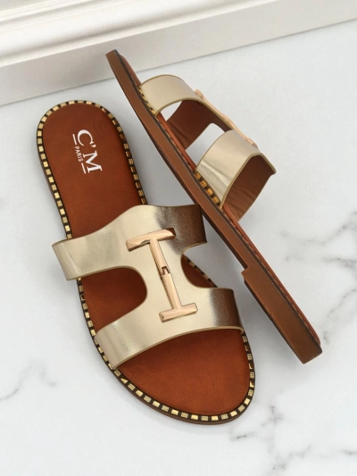 Royalfashion moteriškos basutės lygiu padu Maya Louise