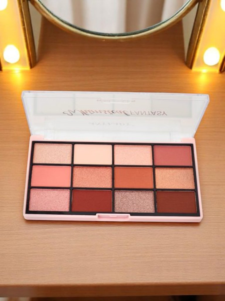 ANYLADY 12 akių šešėlių paletė su blizgiomis ir matinėmis spalvomis Champagne Ruby Glamour